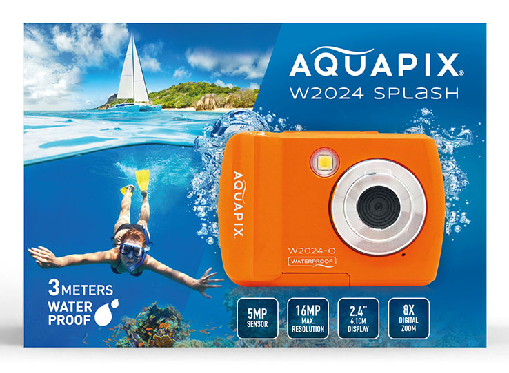 Easypix Aquapix W2024 Splash Orange - Digital Camera - 5 MP thumbnail