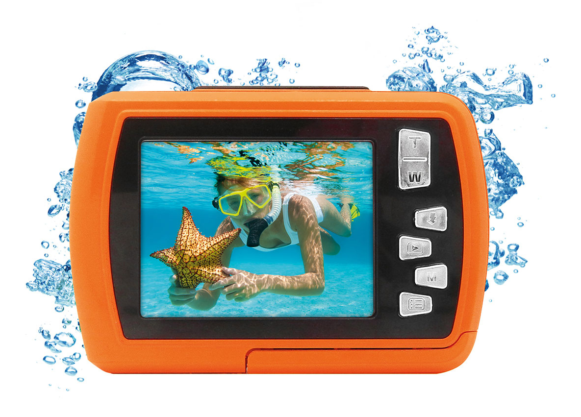Easypix Aquapix W2024 Splash Orange - Digital Camera - 5 MP thumbnail