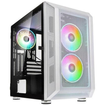 Citadel Mesh RGB Micro-ATX Case - White thumbnail