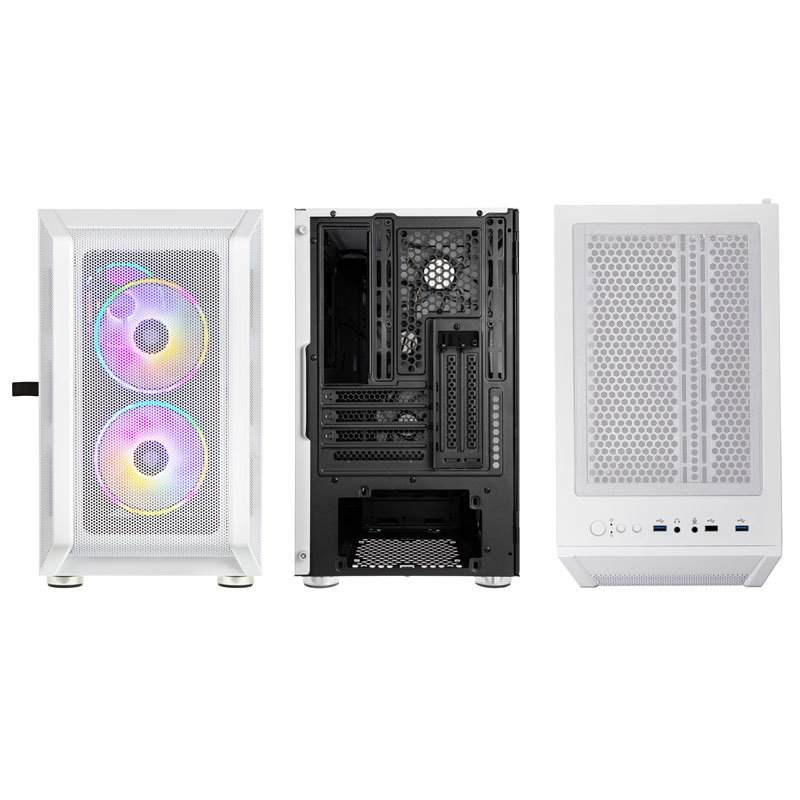 Citadel Mesh RGB Micro-ATX Case - White thumbnail