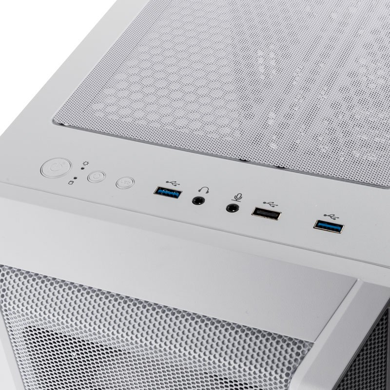 Citadel Mesh RGB Micro-ATX Case - White thumbnail