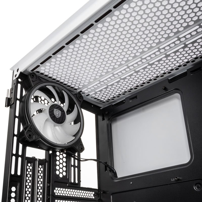 Citadel Mesh RGB Micro-ATX Case - White thumbnail