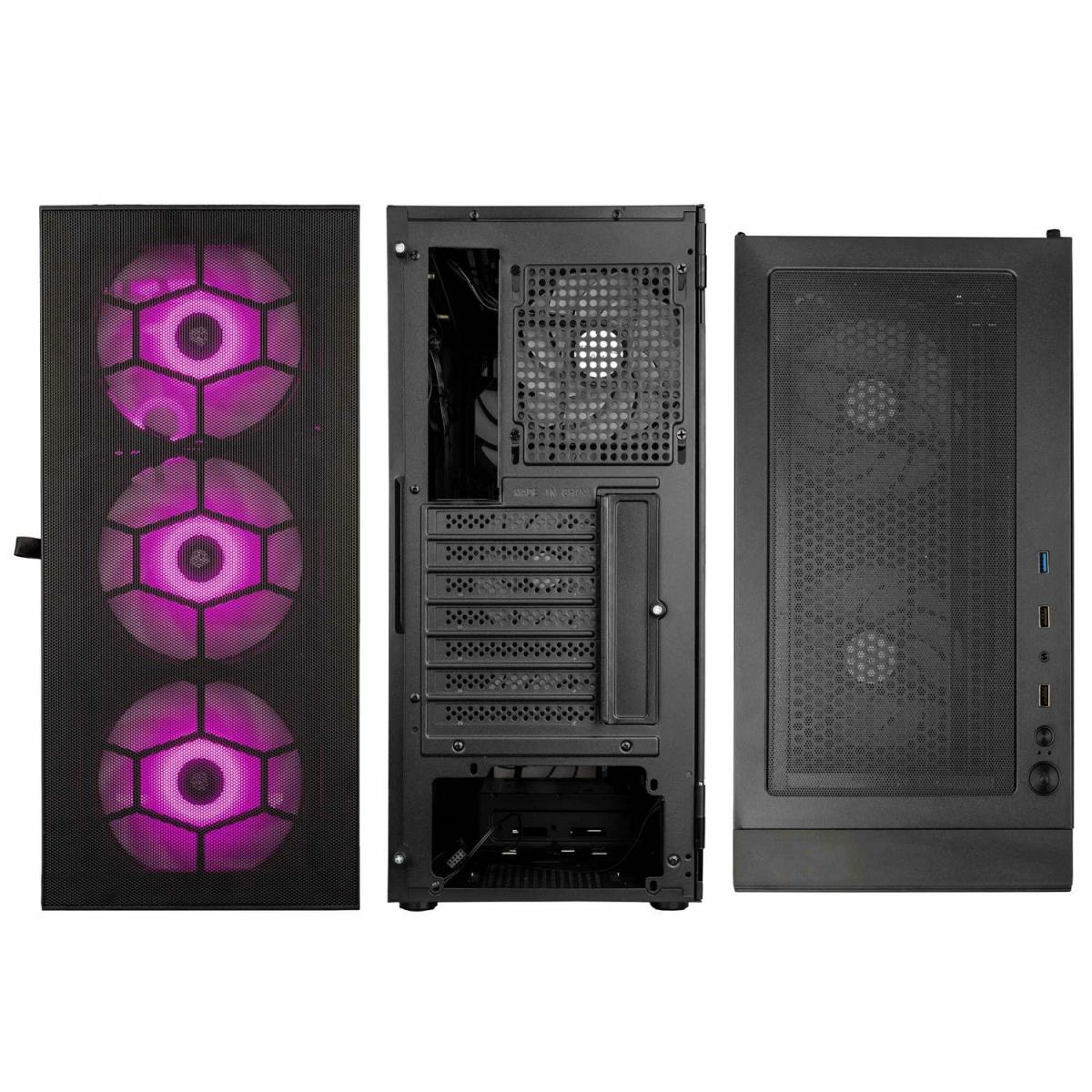 Observatory HF Mesh ARGB Midi Tower Case - Black thumbnail