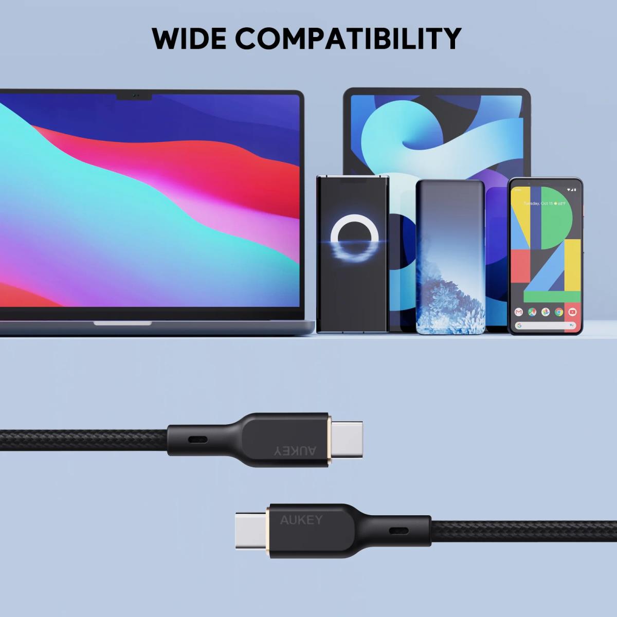 AUKEY CB-KCC101 | 100W 1m USB C to USB C Cable thumbnail