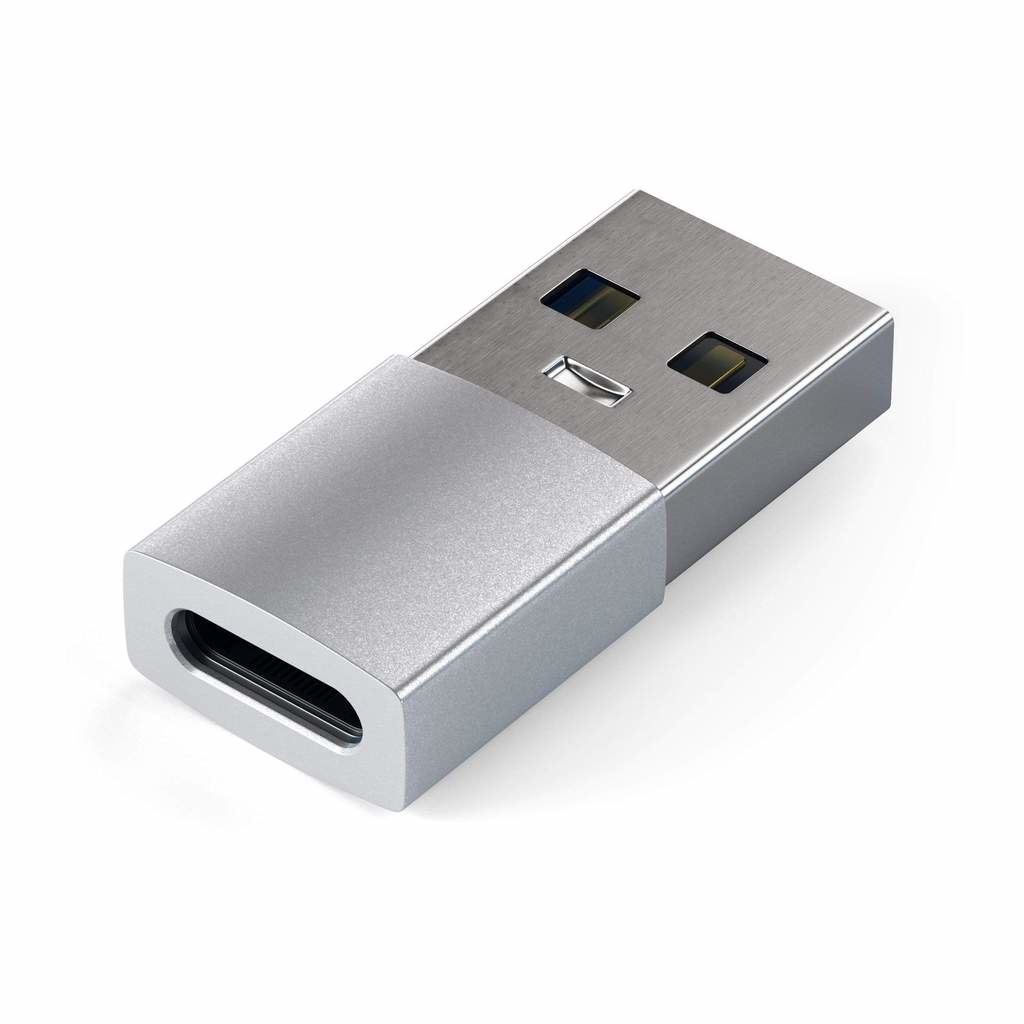 Type-A to Type-C Adapter -Silver thumbnail