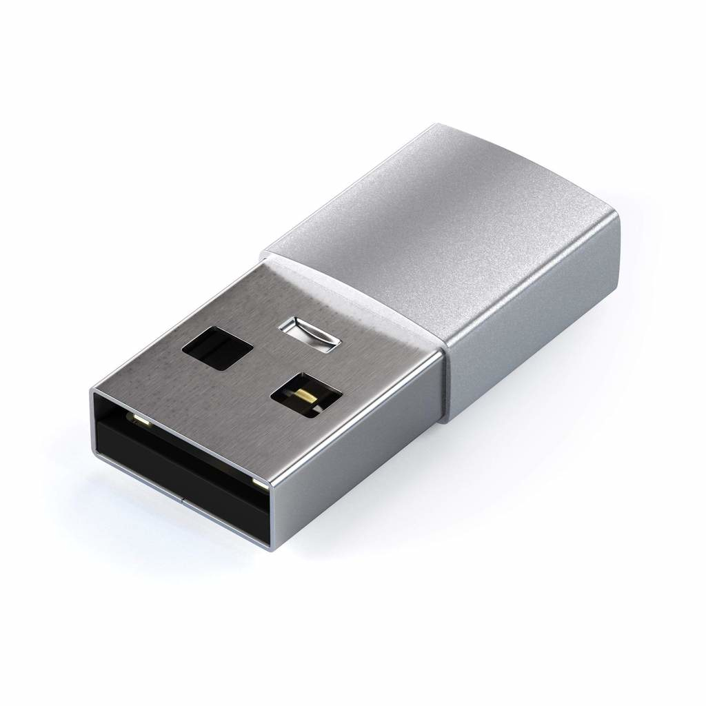 Type-A to Type-C Adapter -Silver thumbnail