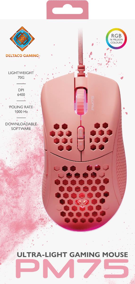 EU Product - Gaming Maus USB, RGB, pink thumbnail