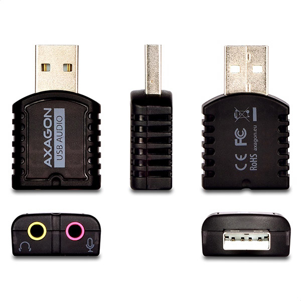 Axagon ADA-10 audio card 2.0 channels USB thumbnail