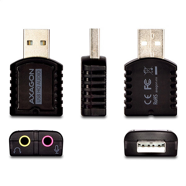 Axagon ADA-17 audio card 2.0 channels USB thumbnail