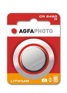 EU Product - AgfaPhoto Batterie Knopfzelle CR2450 3.0V Lithium       1St.