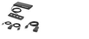 4-Port Single Head DP Modular Secure KVM Switch PP4.0 W/Remote - cables incl.