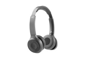 Cisco Headset 730 - Headset - on-ear - Bluetooth - wireless - active noise cancelling - USB, 3.5 mm jack - carbon black
