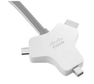 Cisco Multi-head - Video / audio / data cable - HDMI male to HDMI, Mini DisplayPort, USB-C male - 2.5 m - for Webex Board 55, Board 70, Room 55, Room 70, Room Kit, Room Kit Plus PTZ, Room Kit Pro