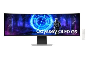 Odyssey OLED G9 S49DG954SU - G95SD Series - OLED monitor - Smart - gaming - curved - 49" - 5120 x 1440 Dual Quad HD @ 240 Hz - 250 cd/m? - 1000000:1 - HDR10 - 0.03 ms - DisplayPort, Micro HDMI, HDMI - speakers - silver