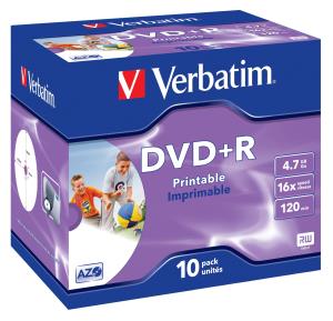 DVD+R 16x Printable 10pk J/C thumbnail