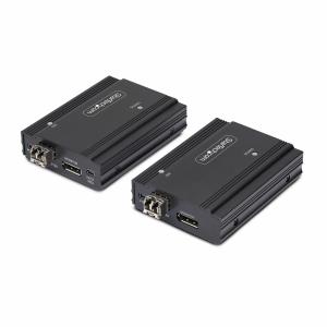 DisplayPort KVM Console Extender Over Fiber Optic, 4K 60Hz - Video/audio/USB extender - DisplayPort - up to 300 m - TAA Compliant