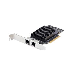 - Network adapter - PCIe 3.0 x8 low profile - Gigabit Ethernet / 10Gb Ethernet x 2 - black - TAA Compliant