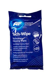 AMTW025P AF Tech-Wipe Cleaning Wipes (Pack 25) AMTW025P