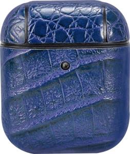 EU Product - AirPods Case AirBox Crocodile Pattern Blue