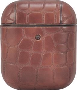 EU Product - AirPods Case AirBox Stone Pattern Dark Brown
