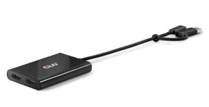 EU Product - CLUB3D Adapter USB-C USB A> 2x HDMI 4Ka60Hz St/Bu retail - Adapter - Digital