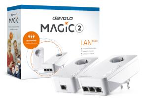 Devolo Magic 2 LAN triple Starter Kit 2400 Mbit/s Ethernet LAN White 2 pc(s)