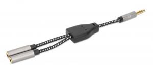 EU Product - Stereo Audio Aux Headphone Y-Splitter Cable