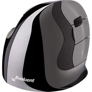 VerticalMouse D - Right handed USB wireless - Small. The New D or version 6 is the latest revision of the award winning Evoluent mouse. Improvements include laser sensor; contoured buttons improving feel and response; Extra wide lip along the bottom edge