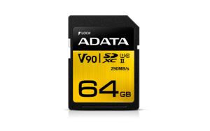 ASDX64GUII3CL10-C A-DATA TECHNOLOGY ADATA Premier ONE 64 GB SDXC UHS-II Class 10                                                                                                          