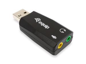 EU Product - Adapter USB-A->      2x3.5mm St/Bu             schwarz