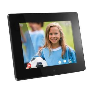 Aluratek AWDMPF208F digital photo frame Black 20.3 cm (8") Touchscreen Wi-Fi