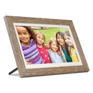 Aluratek ASHDPF13F digital photo frame Wood 33 cm (13") Touchscreen Wi-Fi
