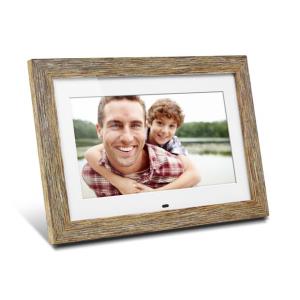Aluratek ADPFD10F digital photo frame Oak, White 25.4 cm (10")
