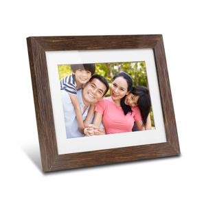 Aluratek ADPFD08F digital photo frame Brown, White 20.3 cm (8")