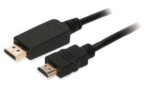 CAB0039A 2-POWER 2-Power CAB0039A video cable adapter 2 m DisplayPort HDMI Type A (Standard) Black                                                                     