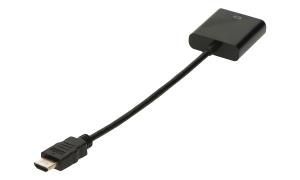2-Power CAB0060A video cable adapter HDMI Type A (Standard) VGA (D-Sub) Black