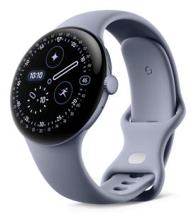 Pixel Watch 4 - 45 mm - satin moonstone aluminium - smart watch with active band - fluoroelastomer with soft-touch coating - moonstone - band size: L - 32 GB - UWB, NFC, Bluetooth, Wi-Fi 6 - 36.7 g