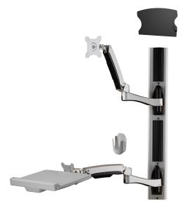 AMR1AWSV3 AMER NETWORKS Sit Stand Combo Workstation Wall Mount