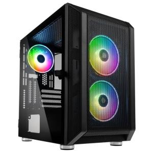Citadel Mesh RGB Micro-ATX Case - Black