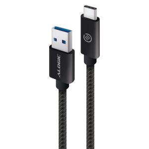 MU31CA-01BLK ALOGIC USB 3.1 USB-C (Male) to USB-A (Male) -BLACK Aluminium - 1m 