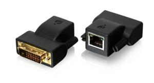 iogear DVI-D CAT5e/6 MiniExtender CAT5e/6 Black